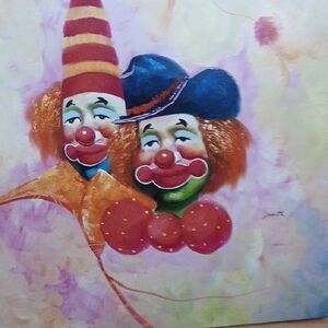 Colorful Clown Art Print